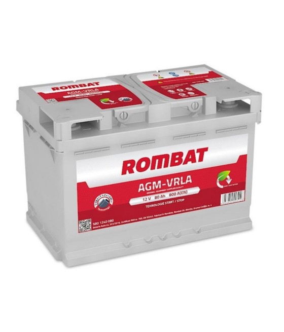 BATTERIE ROMBAT AGM 80AH...